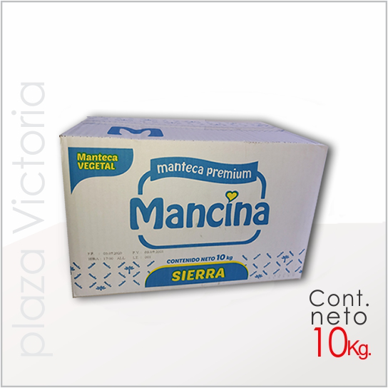 Manteca MANCINA MANTECA MANCINA SIERRA X 10 KG.