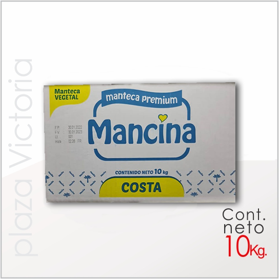 Manteca MANCINA MANTECA MANCINA X 10 KILOS